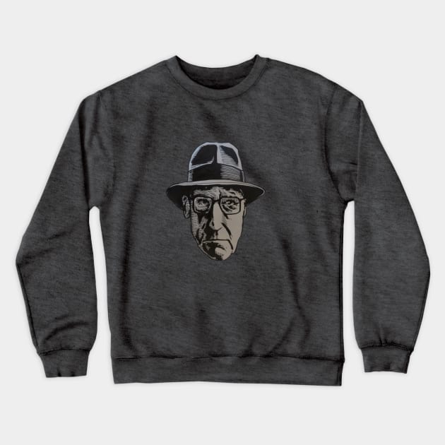 William S.Burroughs (2nd version) Crewneck Sweatshirt by AndersHoberg